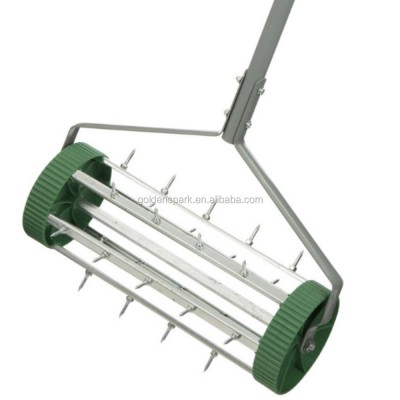 Rolling Lawn Aerator Roller Spike Tool Rolling Garden Arator Scarifier Yard